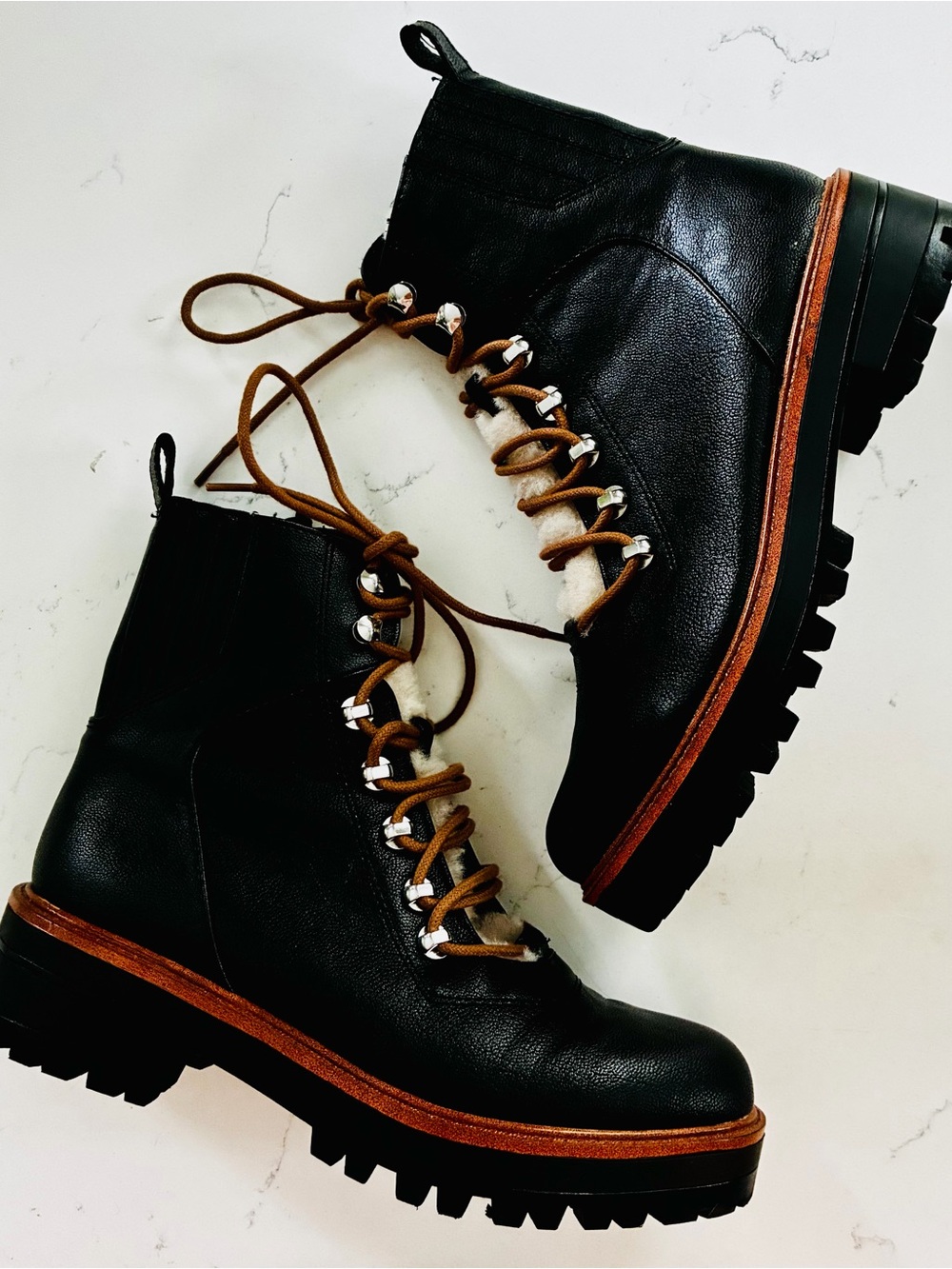 Nine west women’s leather boots size 7.5 black